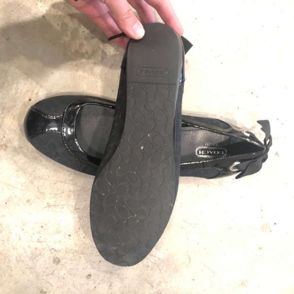 Coach black ballet flats - Picture 2 of 3